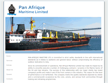 Tablet Screenshot of panafriquemaritime.com